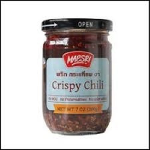 Maesri Crispy Chilli  With Garlic and  Sesame 200g