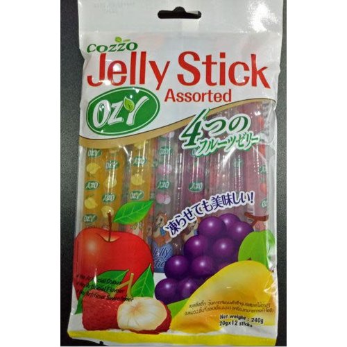 Ozy Brand Jelly Stick Snack Assorted 240g