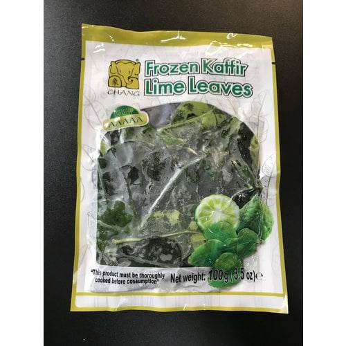 Chang Kaffir Lime Leaves (Frozen)100g PLEASE CHOOSE A.M. DELIVERRY ONLY