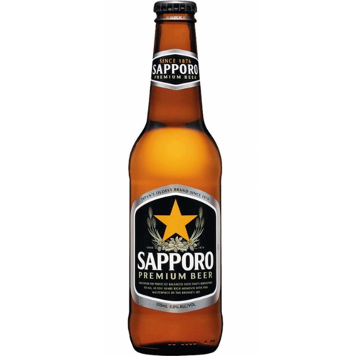 Sapporo Japanese Sapporo Beer Bottle 330ml