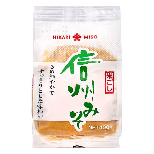 HIKARI MISO Soybean Paste Pouch - Shinshu Miso (White) 400g