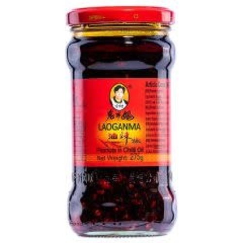 Laoganma Peanuts in Chilli in Oil 275g SPECIAL OFFER BEST BEFORE 19/04/2022