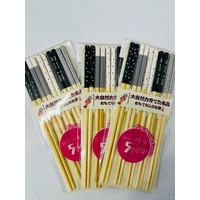 Double Happiness Japanese Style Chopsticks (5 pairs)