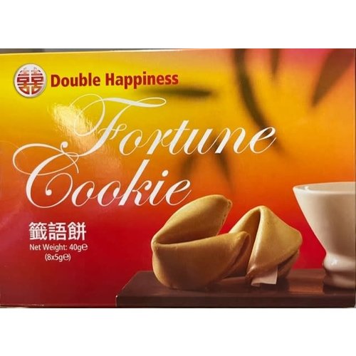 Double Happiness Chinese Fortune Cookies Snack 40g (8 x 5g)