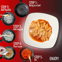 Yongpoong Yopokki Rice Cake With Sweet & Spicy Sauce 280g