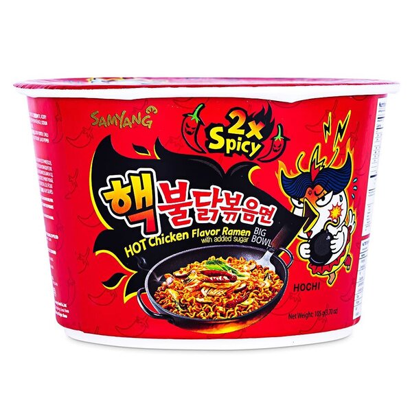 2xSpicy Chicken Ramen Big Bowl 105g
