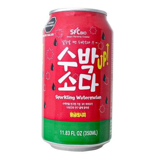 Samjin Watermelon Sparkling Soda Drink 350ml