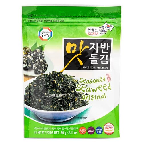 Surasang Seasoned Seaweed Flakes Original 60g Best Before 15/06/26