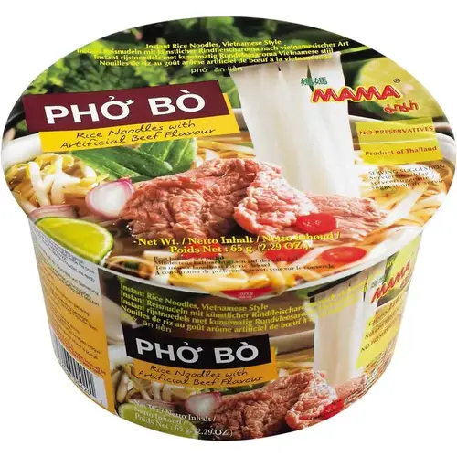 Mama Pho Bo Beef Noodle Bowl 65g