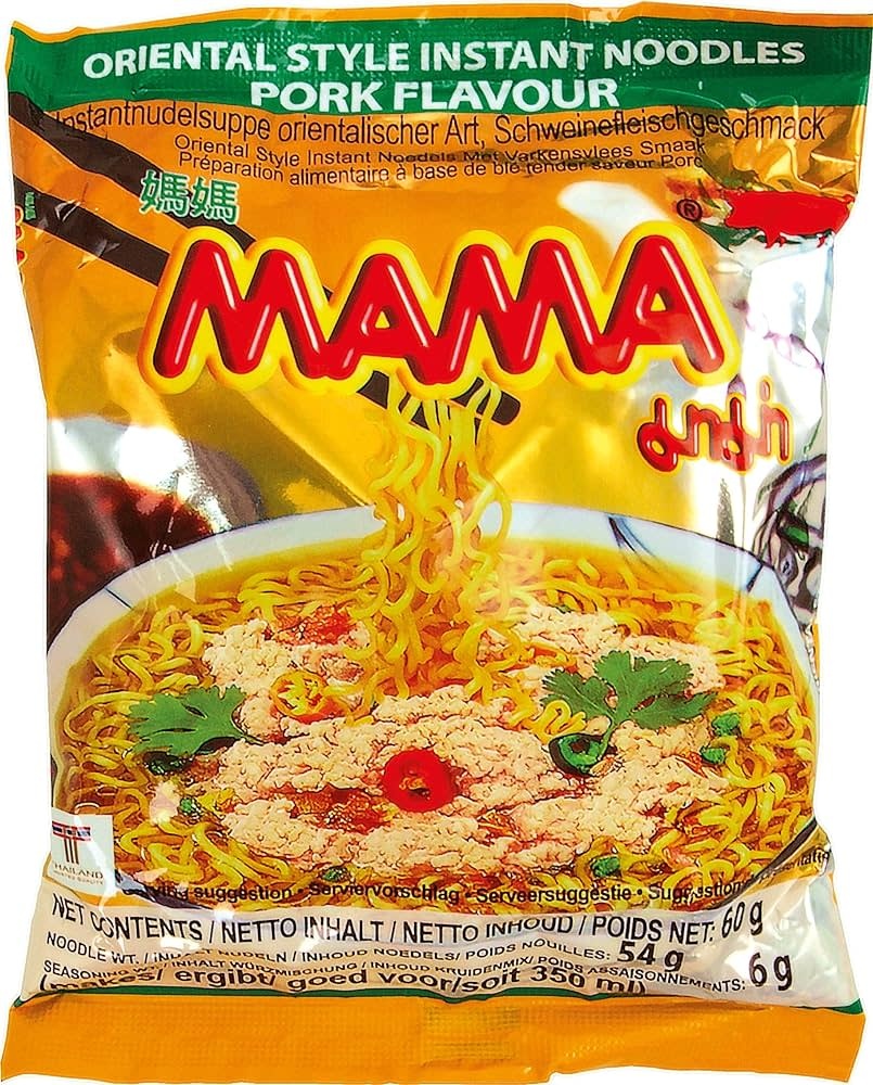 Instant Noodles Pork 60g Thai Food Direct