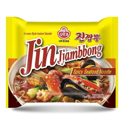 Ottogi Jin Jjambbong Ramen (Ottogi) Spicy Seafood Noodle 130g