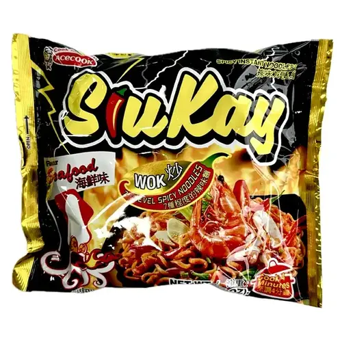 Siukay Instant Noodle - Seafood Flavour (7-Level Spicy Noodle) 127g