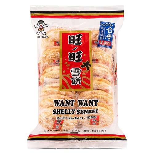 Want Want Shelly Senbai Rice Crackers Snack 72g