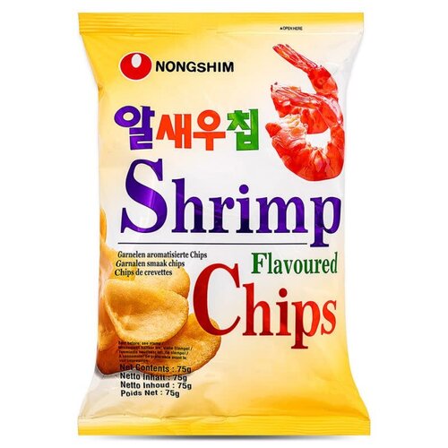 Nongshim Shrimp Flavoured Chips Snack 75g