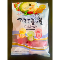 Taiwan Dessert Mix Fruit Mochi Strawberry, Orange and Lemon Snack 120g
