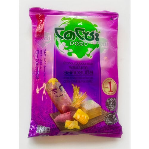 Dozo Japanese Rice Cracker mixed with Sweet Potato Corn Cheese Flavored 56g