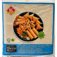 KG Pastry Spring Roll Pastry 8.5" (40 Sheets) 550g (Frozen) PLEASE CHOOSE A.M. DELIVERY ONLY (KG)