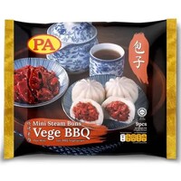 PA Food Mini Vege BBQ Steam Buns (9x30g) FROZEN - CHOOSE NEXT DAYDELIVERY ONLY