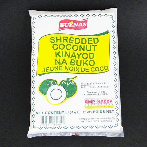 Buenas Shredded Young Coconut Buko 454g (FROZEN - CHOOSE A.M. DELIVERY ONLY)