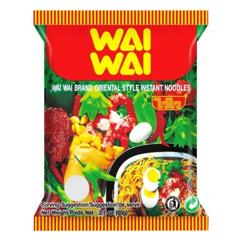 Wai Wai Instant Noodles - Oriental Style 60g Best Before 17/10/25
