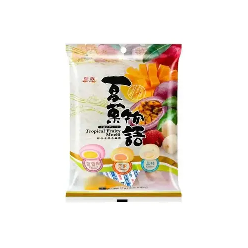 Taiwan Dessert Tropical Fruity Mochi - Passion Fruit, Mango, Lychee  120g