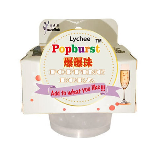 Popburst Popping Boba - Lychee Snack 130g Best Before 4/12/25