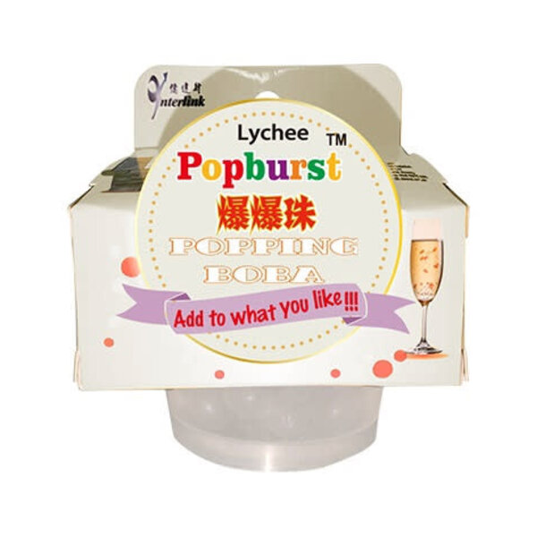 Popburst Popping Boba - Lychee Snack 130g Best Before 4/12/25