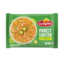 Lucky Me Pancit Canton Chow Mein Noodles - Kalamansi Flavour