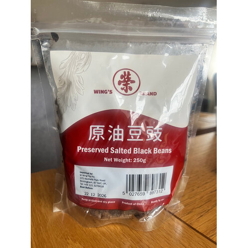 Wing's Brand Preserved Salted Black Bean 250g