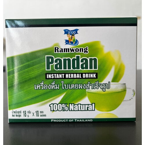 Ramwong Instant Herbal Drink - Pandan 18g x 10 Sachets
