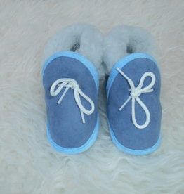 blauwe  babyslofjes
