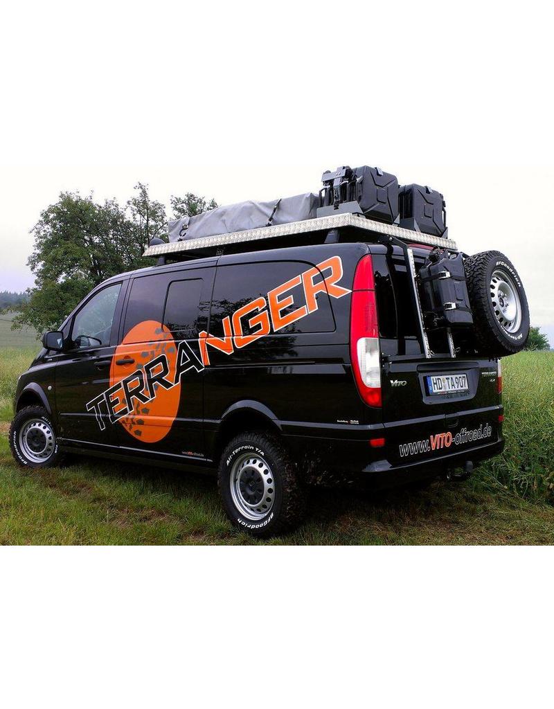 wheel carrier module for our modular back carrier for VW T5/T6 and MB Vito/Viano/V-class