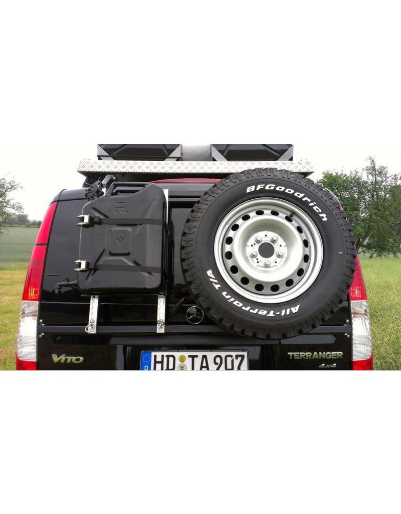 Canister holding module  for our modular back carrier for VW T5/T6 and MB Vito/Viano/V-class