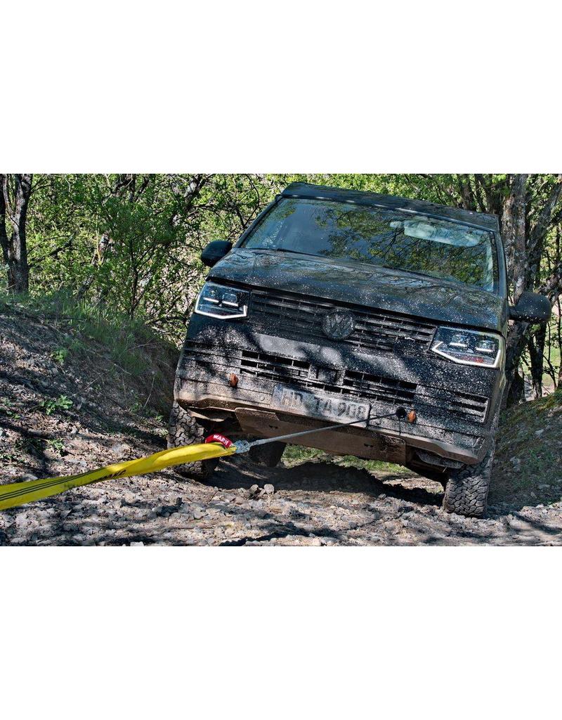 Winch (central winch) for VW T5-T6.1, for front and rear use, incl. WARN ZEON 8 (3500 kg) from Terranger