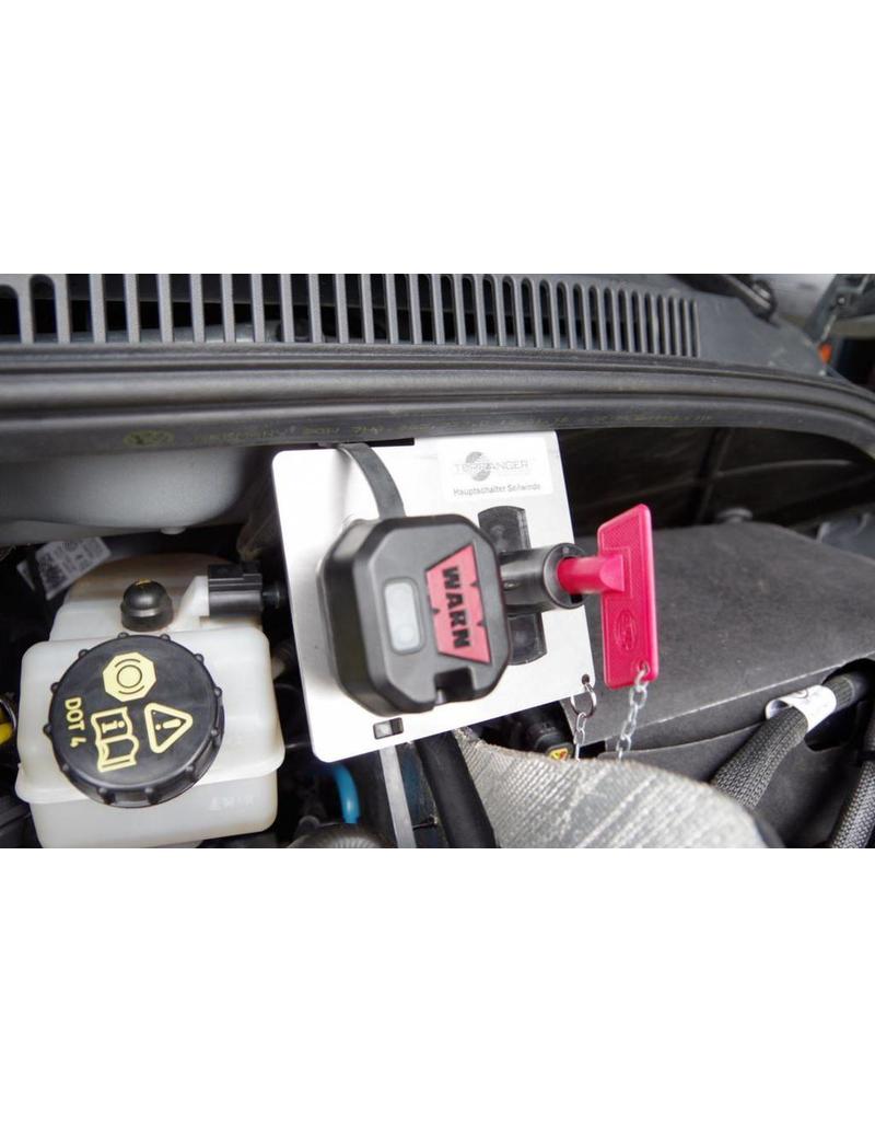 Winch (central winch) for VW T5-T6.1, for front and rear use, incl. WARN ZEON 8 (3500 kg) from Terranger