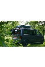 GTV-GMB Erweiterungssatz "Classic" für Fahradträger VW T5/T6 logo - zur Aufrüstungs zum universellen Heckträger " für Fahrräder, Ersatzrad, Kanister, usw. (schwarz)