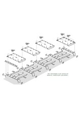 Module habillage arrière standard pour le GTV-GMB VW T5/6 galerie de toit modulaire