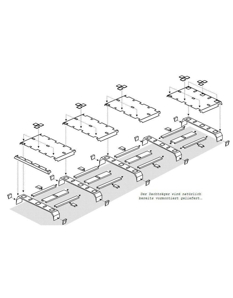 Module habillage arrière standard pour le GTV-GMB VW T5/6 galerie de toit modulaire