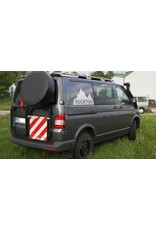 VW T5/6 porte battant GAUCHE système porte-bagage "modulaire" pour le transport de roue de secours, bidon, etc.