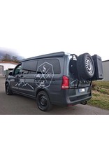 Installation: Rear carrier "modular" for carrying spare wheel, canister, etc. Mercedes VITO/VIANO