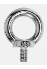 set of 4 screwed ring bolts - stainless steel