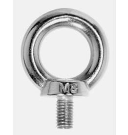 set of 4 screwed ring bolts - stainless steel
