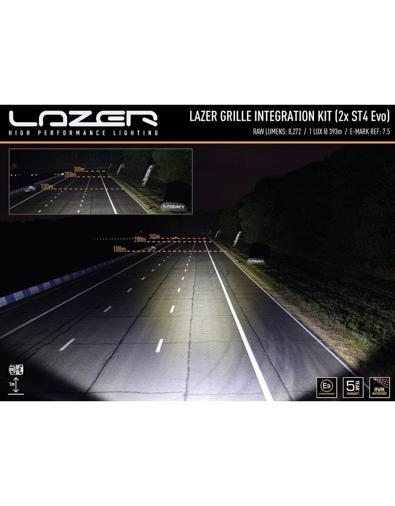 Kit intégration Lazer homologué Feux de route -MAN TGE 2017+