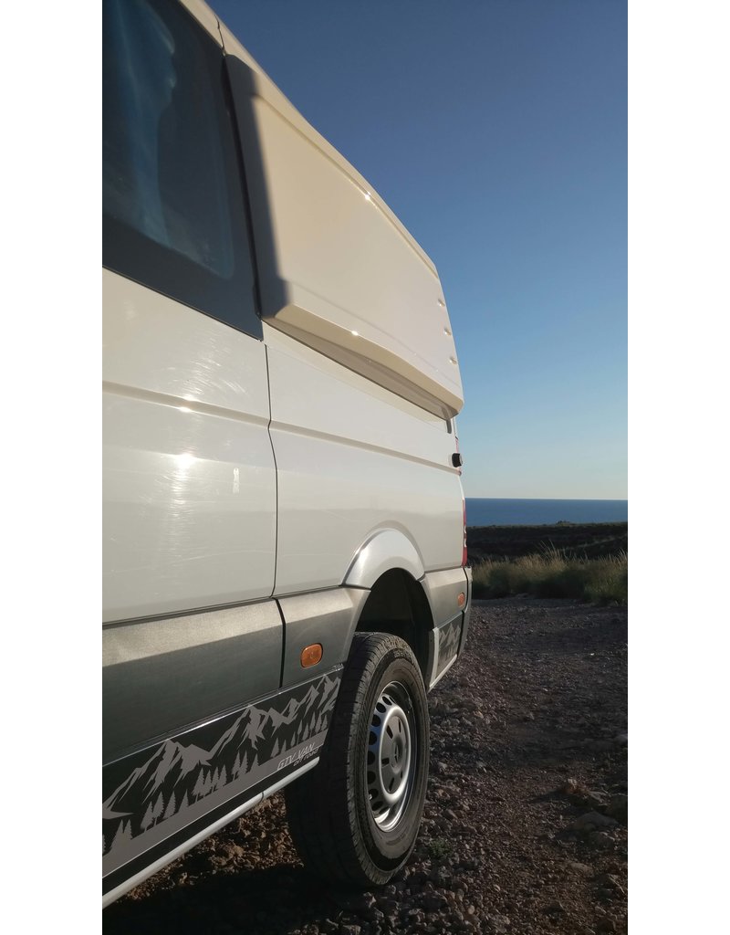 1x Sprinter 906/907 / VW Crafter 2006-2017 left side widening jaw / ear / Longsleeper for cross sleeping