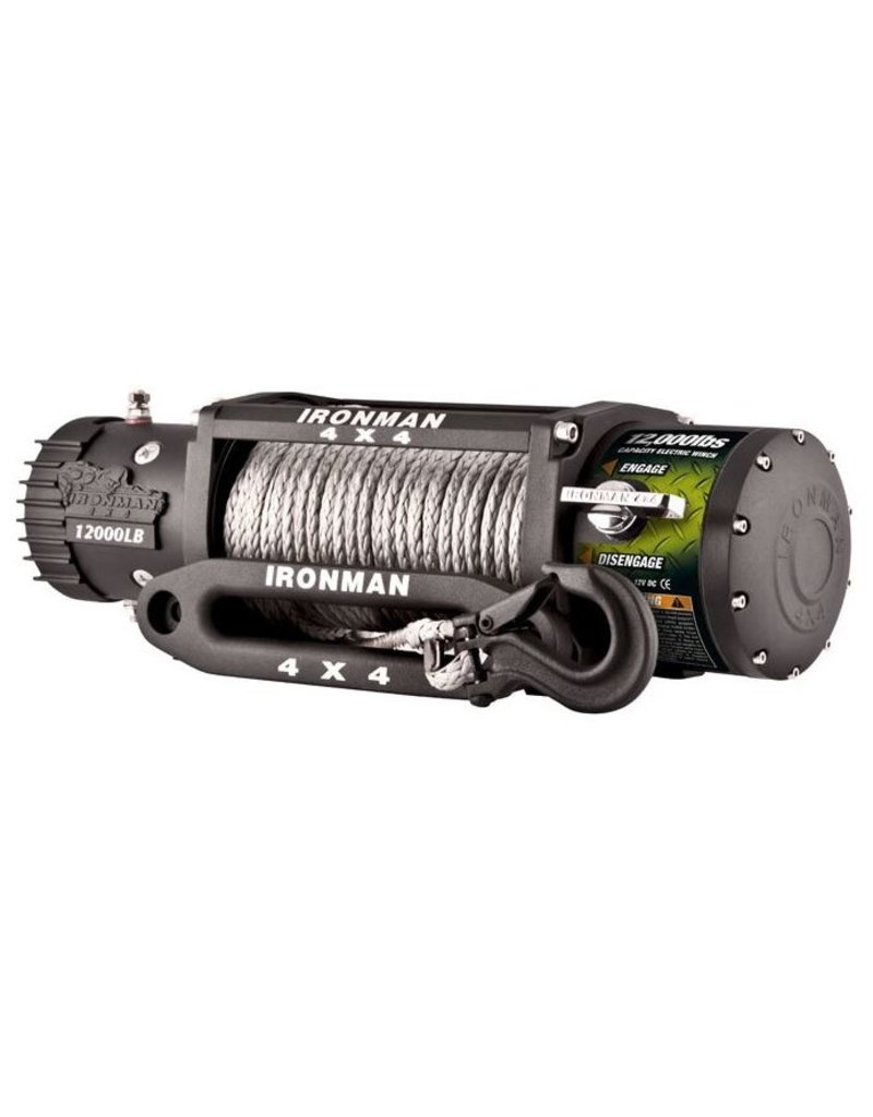 IRONMAN4x4 IRONMAN4x4 12,000LBS MONSTER WINCH WITH SYNTHETIC ROPE