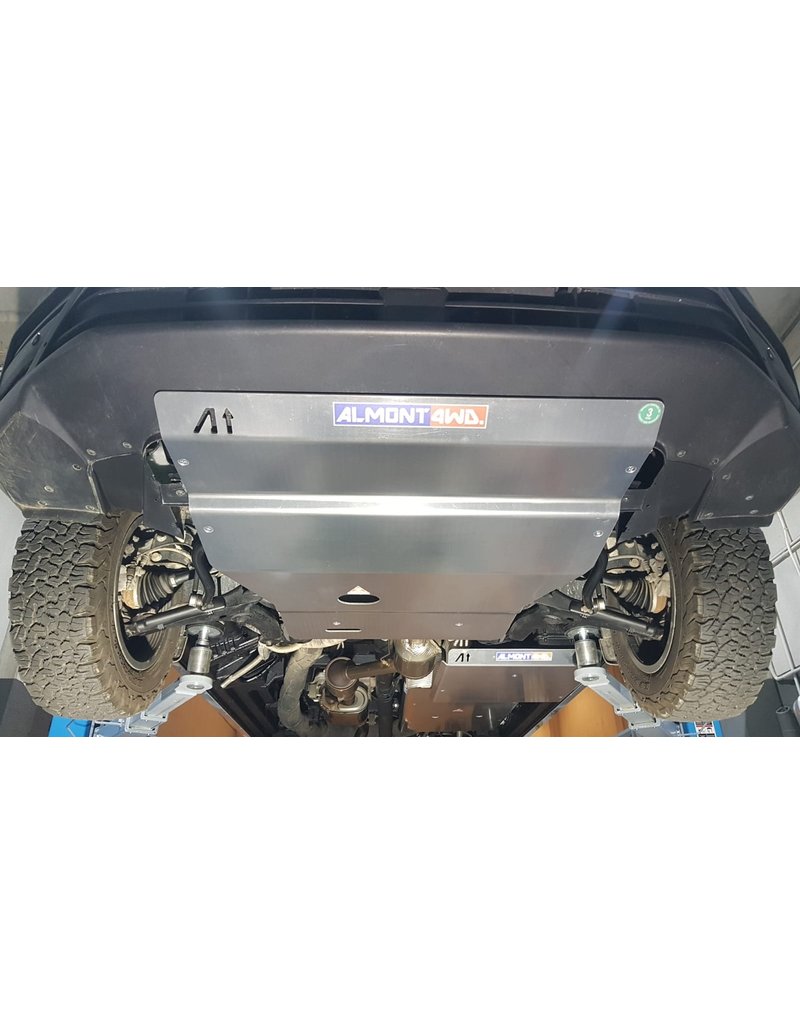 VW CRAFTER / MAN TGE 4X4 2019+  6 mm Aluminium Ski de protection avant  pour moteur, radiateur, différentiel avant et boîtier de direction