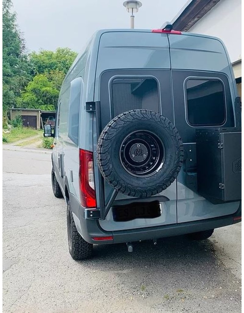 Mercedes Sprinter 906 - Porte roue sur porte arrière gauche (porte à 180°)