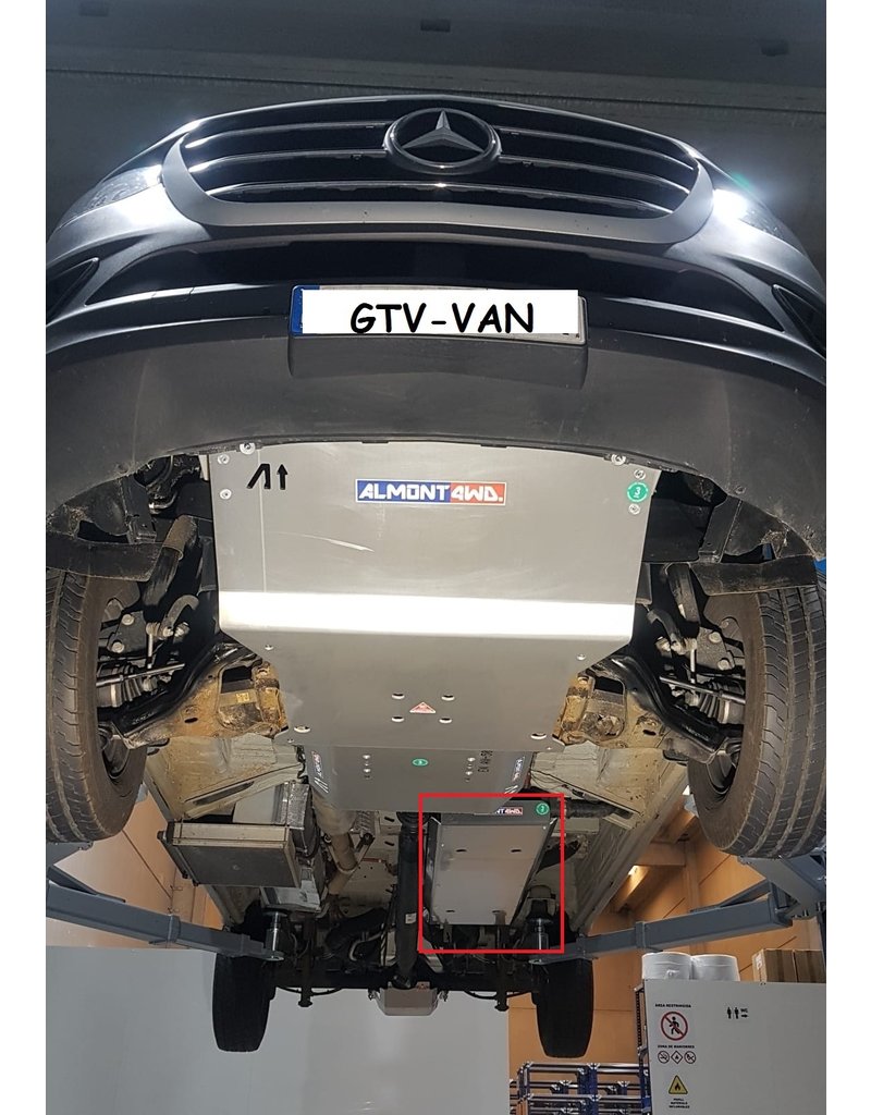 GTV-VAN Système rabattable pour la fixation latérale des plaques des  désensablage sur Mercedes Sprinter et autres.