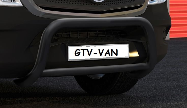 Pare buffle avant noir pour MERCEDES-BENZ Sprinter 907 /VS30