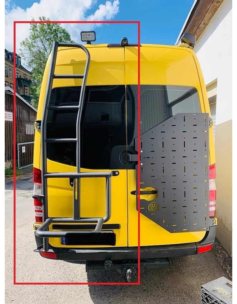 Porte roue avec échelle pour Mercedes Sprinter 906 pour portes à 180 °